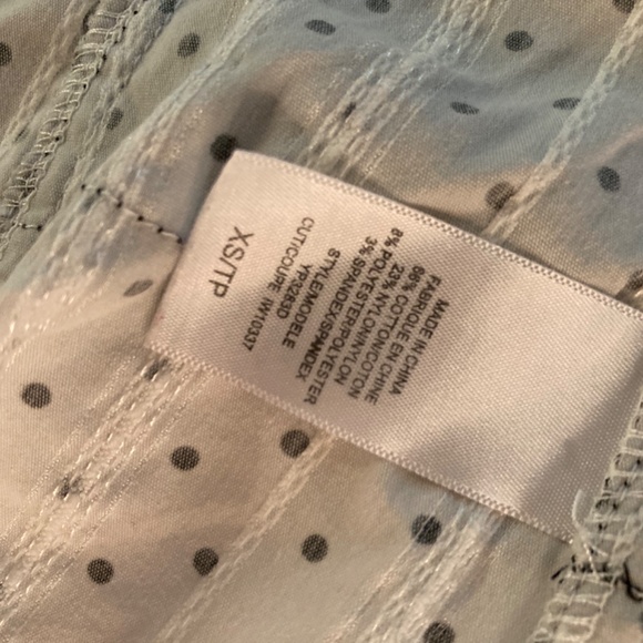 VNTG Guess White with Black Polka Dot Corset Top XS - Picture 4 of 9